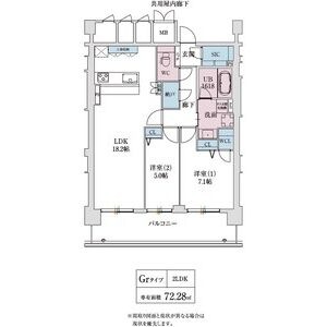 スプランディッド本町グランの間取り