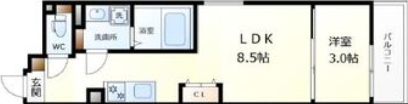 S-MOVE大阪鶴見の間取り