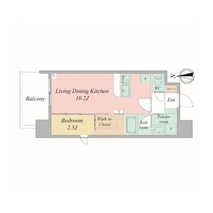 セレニテフラン谷町四丁目の間取り