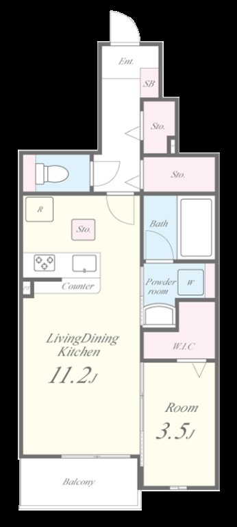 コート・ド・ボーヌ深江南南棟の間取り