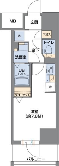 Metrosa谷町六丁目Southの間取り