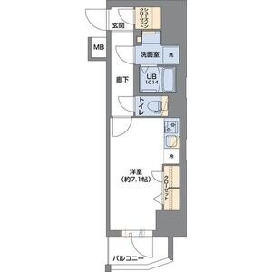 Metrosa谷町六丁目Southの間取り