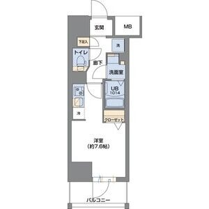 Metrosa谷町六丁目Southの間取り
