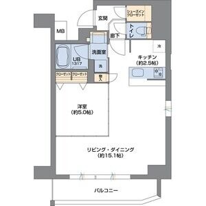 Metrosa谷町六丁目Southの間取り