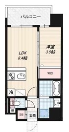 Luxe玉造南の間取り