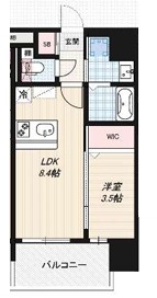 Luxe玉造南の間取り