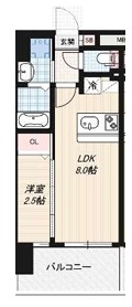 Luxe玉造南の間取り