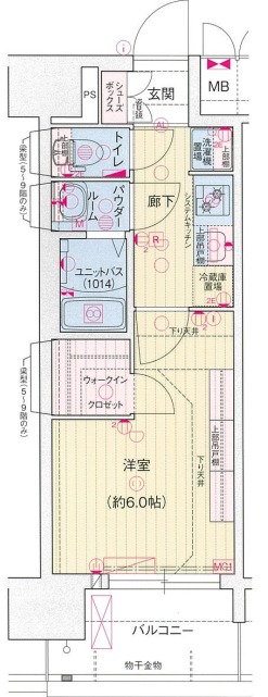 プレサンス長田レジェールの間取り