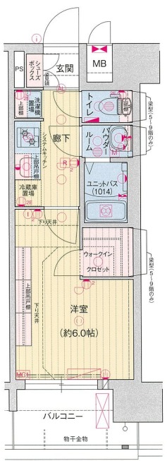 プレサンス長田レジェールの間取り