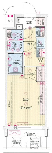 プレサンス長田レジェールの間取り