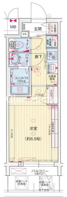 プレサンス長田レジェールの間取り
