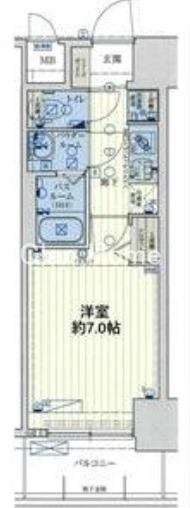 スワンズシティ大阪クレアストの間取り