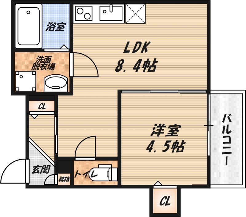 クレアール高槻古曽部の間取り
