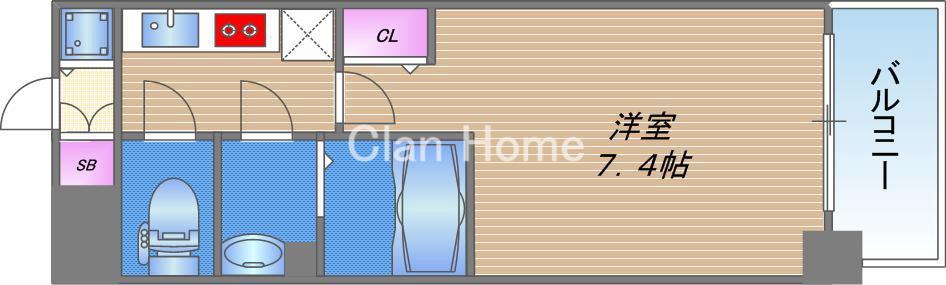 セオリー大阪城サウスゲートの間取り