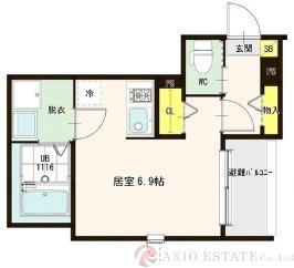 ハーモニーテラス三津屋南の間取り