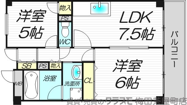 豊里の完工年月(1994年9月)築の賃貸マンションの間取り