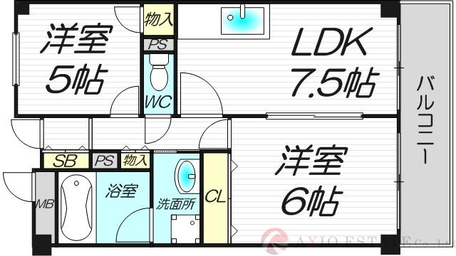 久光マンションの間取り