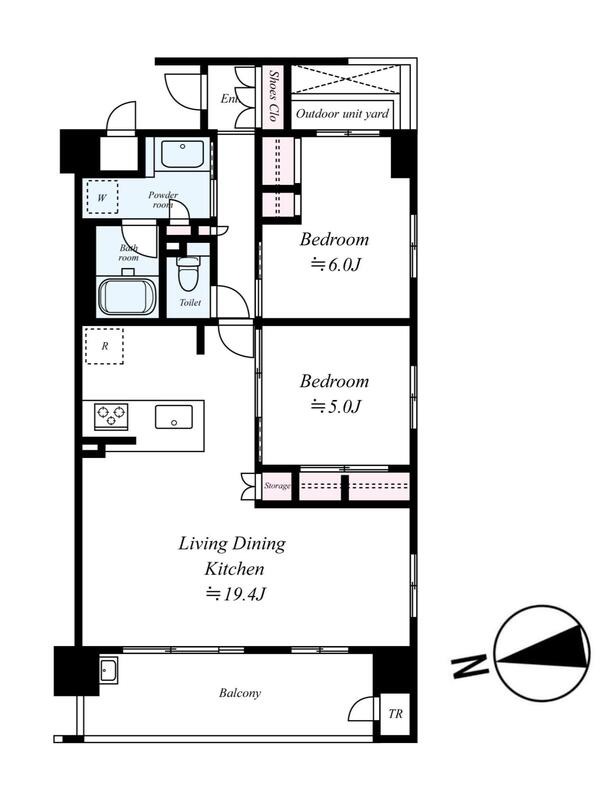 本町1丁目の完工年月(2013年2月)築の賃貸マンションの間取り