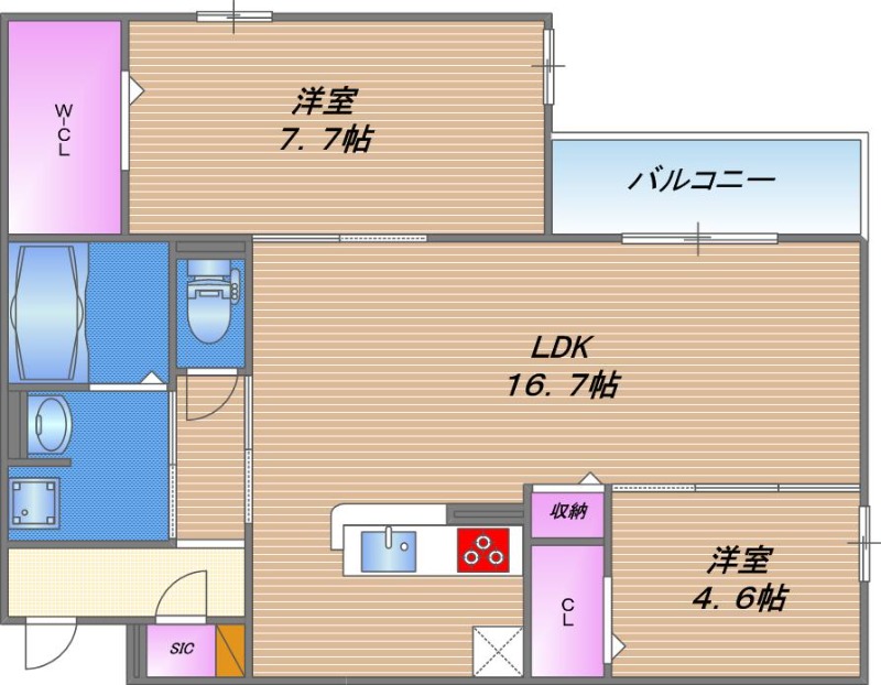 Maison de Espoir 永田の間取り