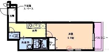 フジパレス神崎川Ⅲ番館の間取り