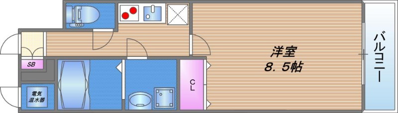 ピアグレース上本町の間取り