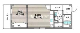 アルカンシェルコート緑橋の間取り