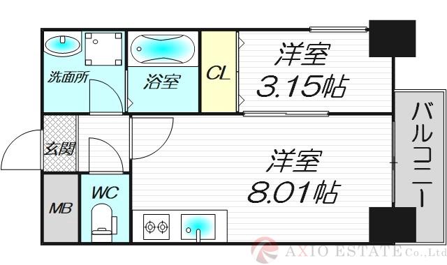 GRAND STEADY新梅田の間取り