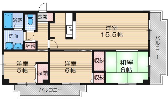 カーサ・アルコ2の間取り