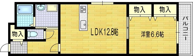 薬屋町の完工年月(2016年9月)築の賃貸マンションの間取り