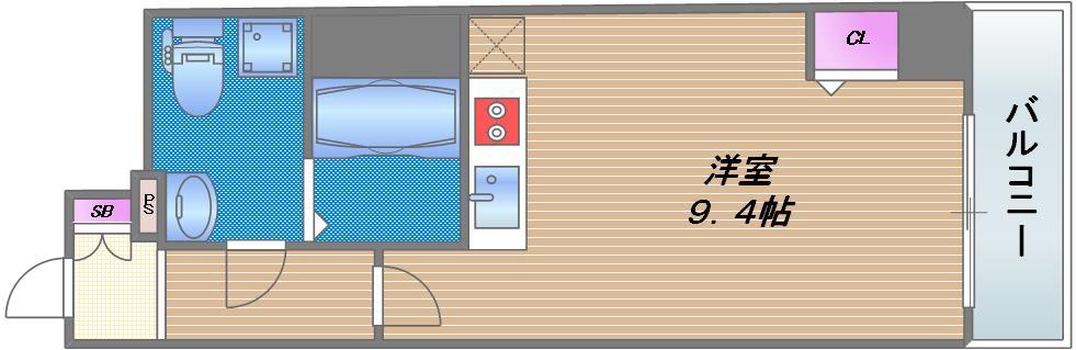 ドゥーエ玉造の間取り