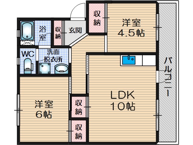 サン春日丘の間取り