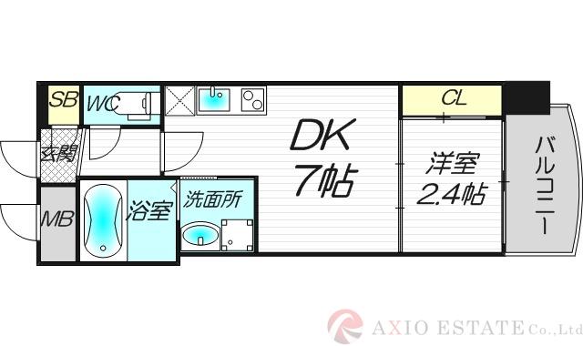 セレニテ西中島アリア弐番館の間取り