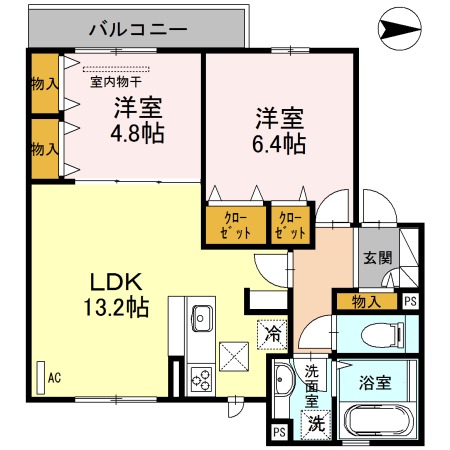 セジュール蔵の間取り