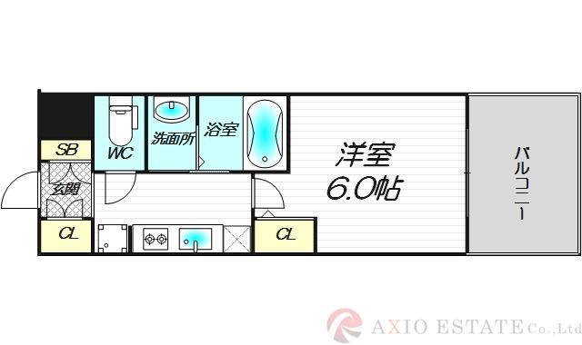 エステムコート新大阪XIIIニスタの間取り