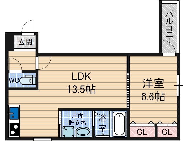 フジパレス正雀駅南2番館の間取り