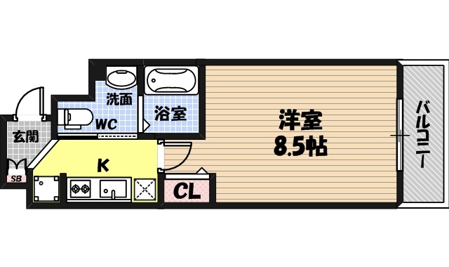 ファーストフィオーレ京橋イーストの間取り