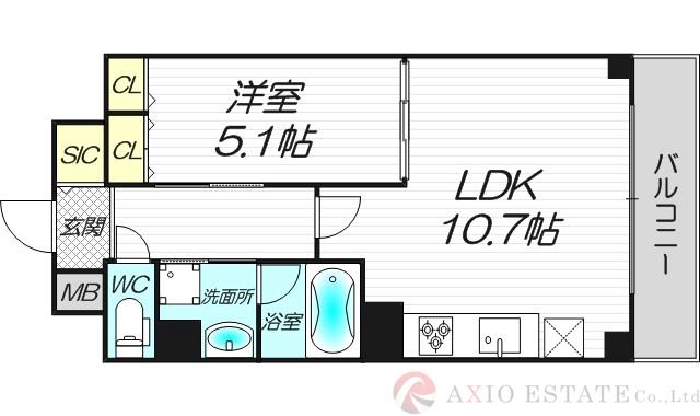 プログレッセ新大阪の間取り