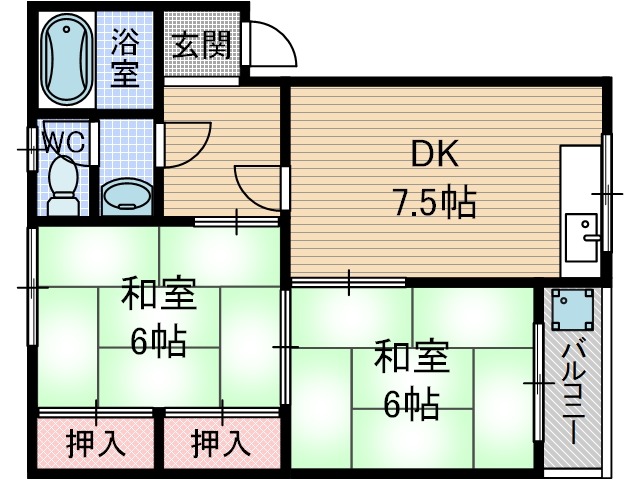 上穂ロイヤルハイツの間取り