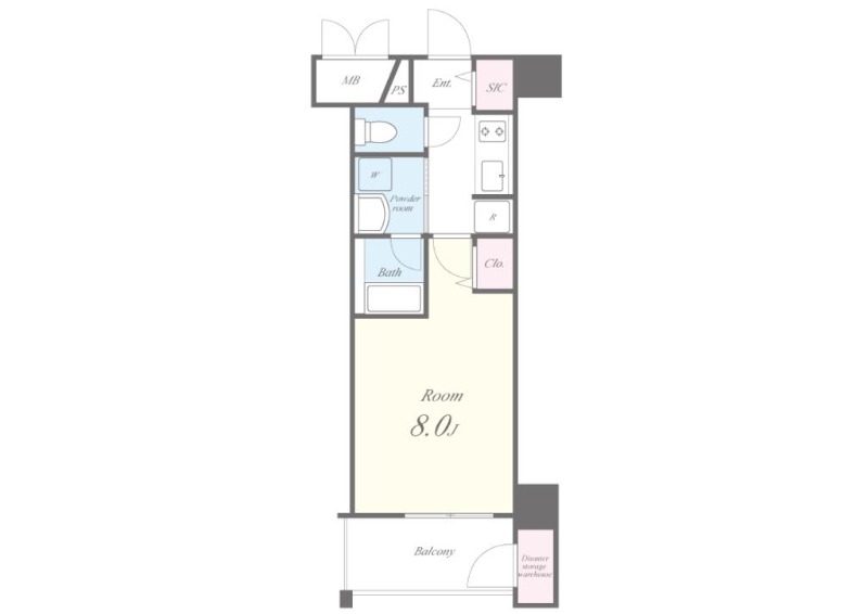 セイワパレス深江橋駅前の間取り