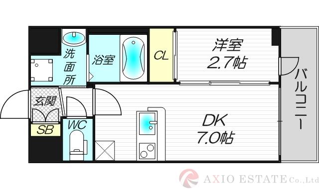 セレニテ新大阪ミラク壱番館の間取り