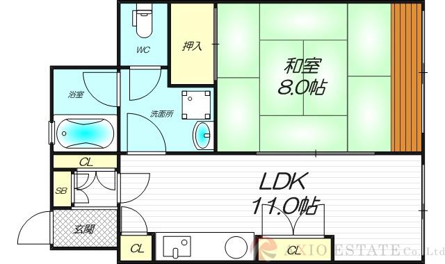 東三国の完工年月(1992年3月)築の賃貸マンションの間取り