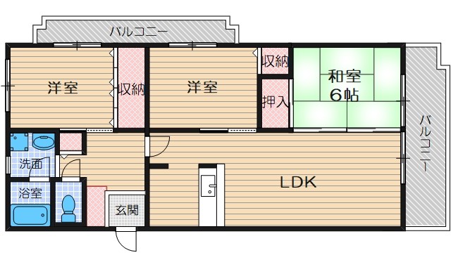 メルボルン真砂の間取り