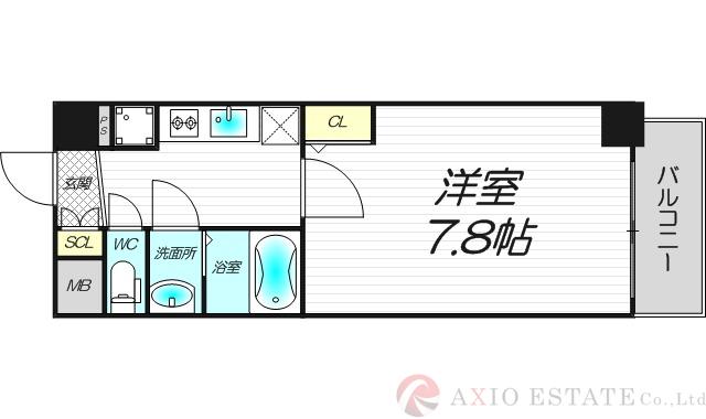 メインステージ大阪NorthGateⅠの間取り