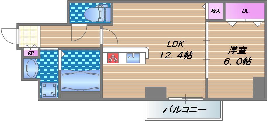 エスプラナーダ森の宮の間取り