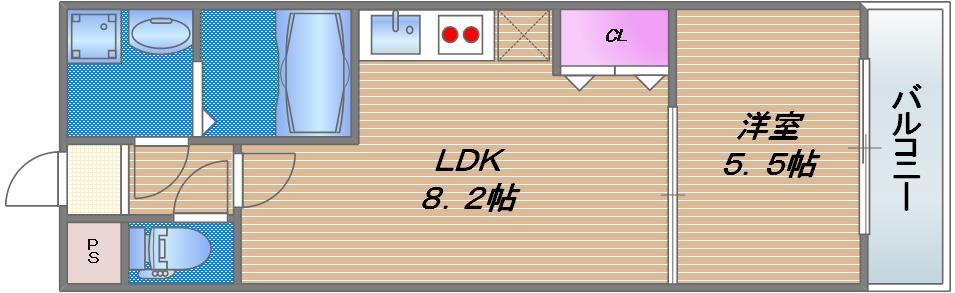 フジパレス城東諏訪Ⅱ番館の間取り