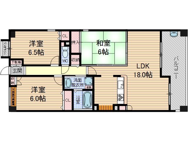 アンソレイエの間取り