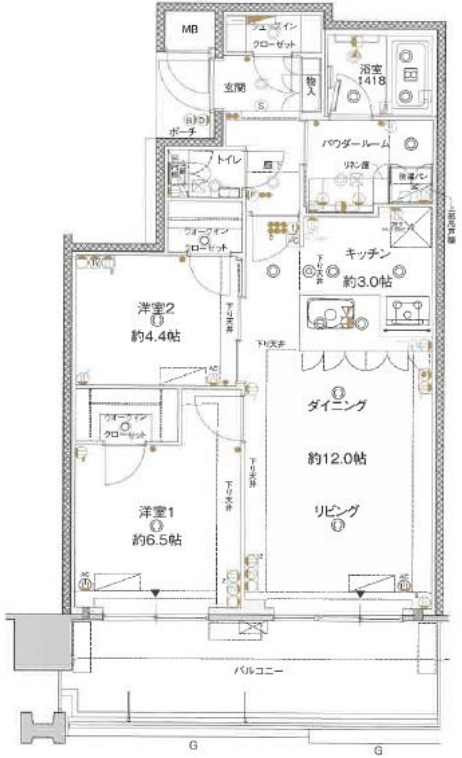 MJR堺筋本町タワーの間取り