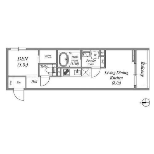 S-MOVE緑橋Ⅱの間取り