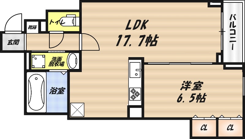 クローバー フレアの間取り