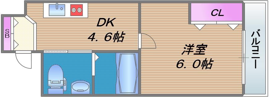 東小橋Ⅱ番館の間取り